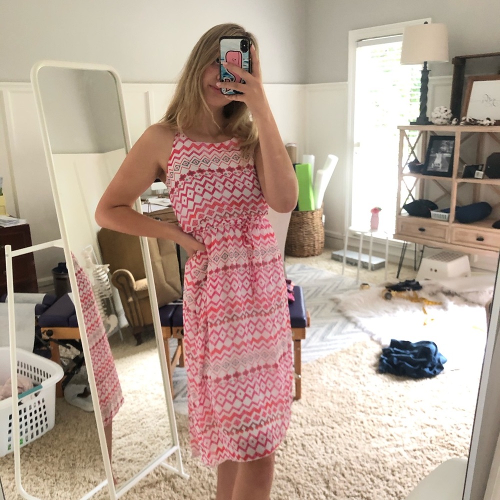 Pink Pattern Dress